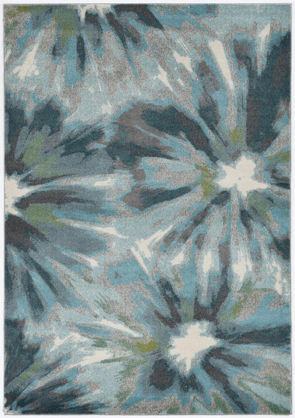 Kas Stella 6264 Teal Transitional Machine Woven Rug
