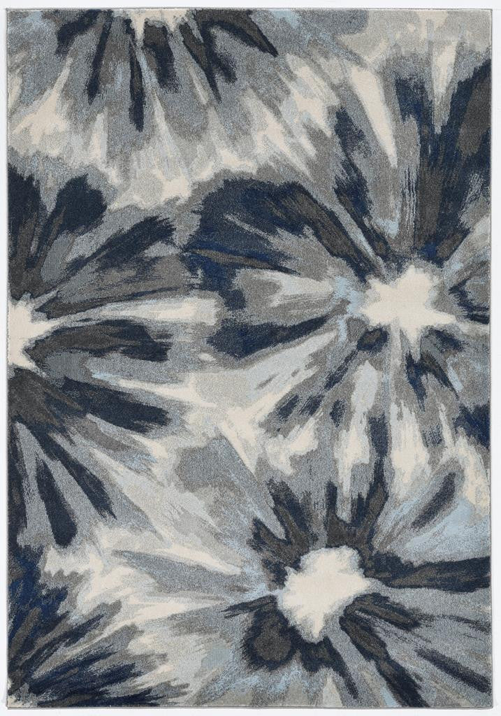 Kas Stella 6265 Ivory Blue Transitional Machine Woven Rug