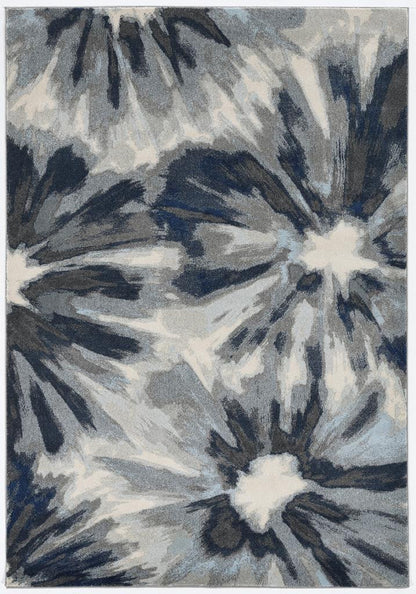 Kas Stella 6265 Ivory Blue Transitional Machine Woven Rug