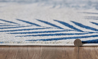 Kas Stella 6266 Ivory Navy Transitional Machine Woven Rug