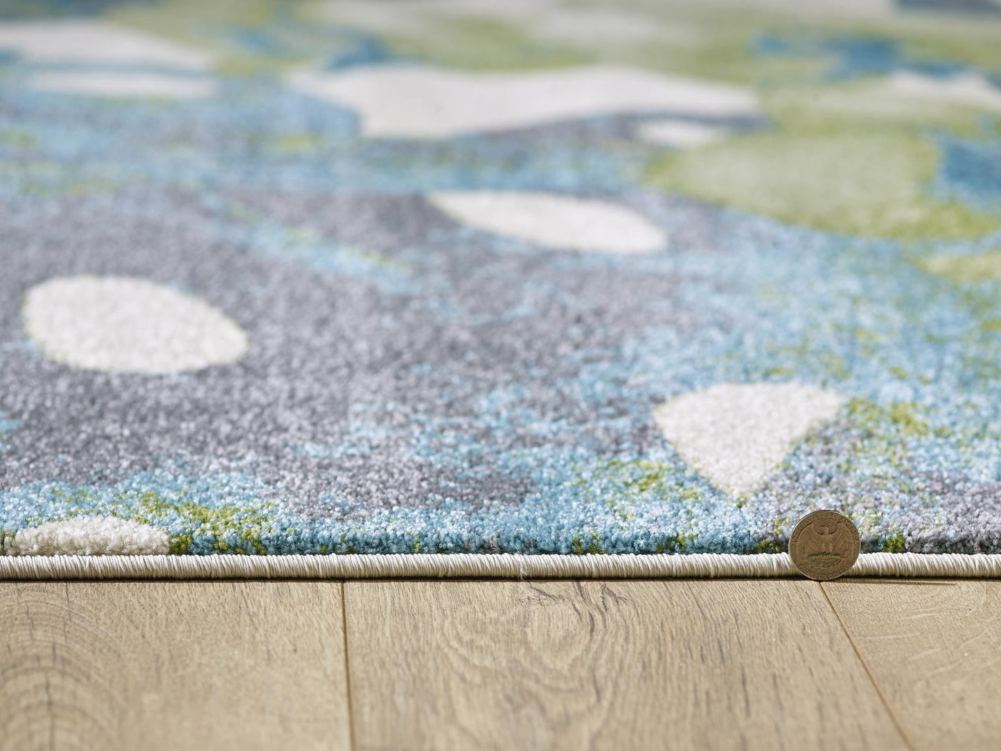 Kas Stella 6275 Green Transitional Machine Woven Rug