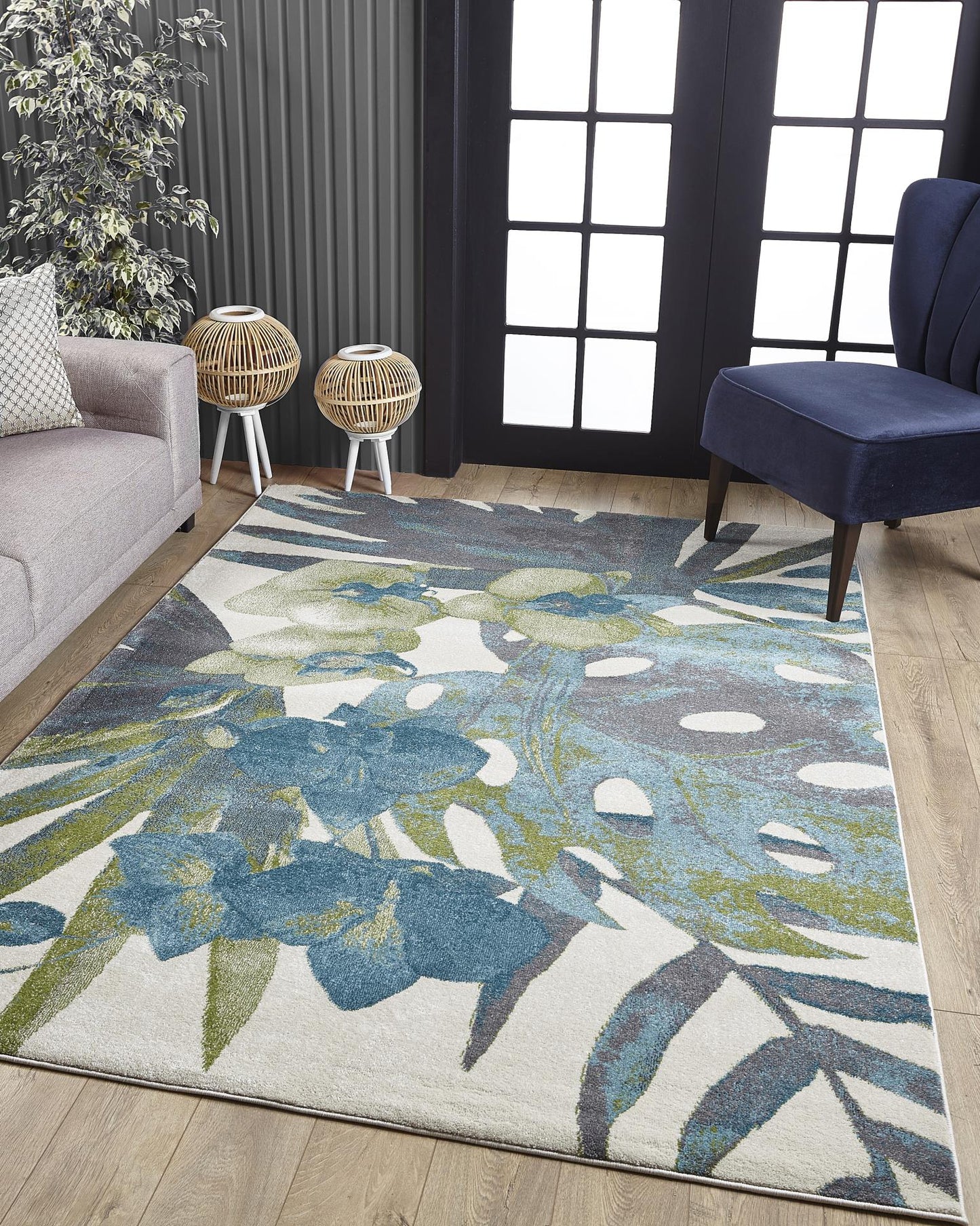 Kas Stella 6275 Green Transitional Machine Woven Rug