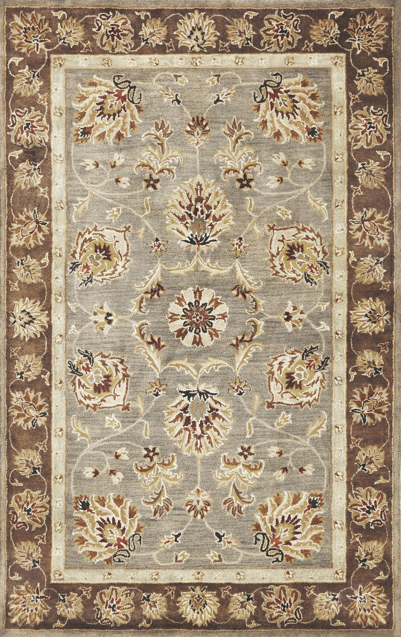 Assyrian Pattern Rug Kas Syriana 6000 Grey Mocha Traditional Hand Tufted Rug – Atlanta ...