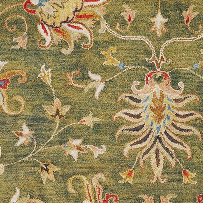 Kas Syriana 6010 Emerald Green Traditional Hand Tufted Rug