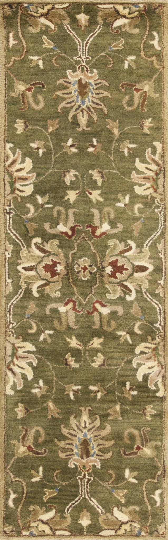Kas Syriana 6010 Emerald Green Traditional Hand Tufted Rug