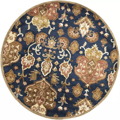 Kas Syriana 6020 Navy Traditional Hand Tufted Rug