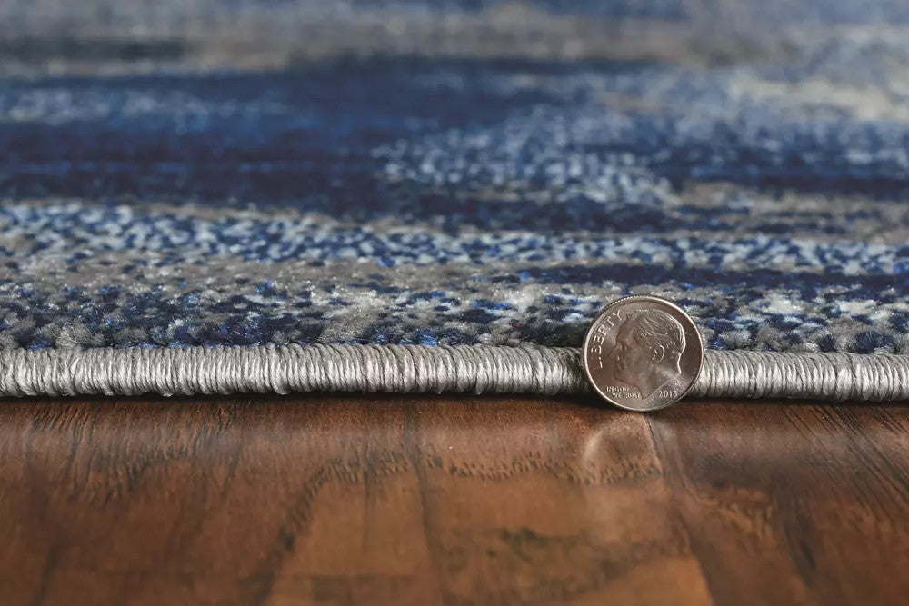 Kas Watercolors 6230 Ice Blue Contemporary Machine Woven Rug