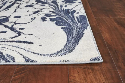 Kas Watercolors 6232 Blue Contemporary Machine Woven Rug