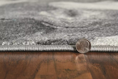 Kas Watercolors 6237 Grey Contemporary Machine Woven Rug