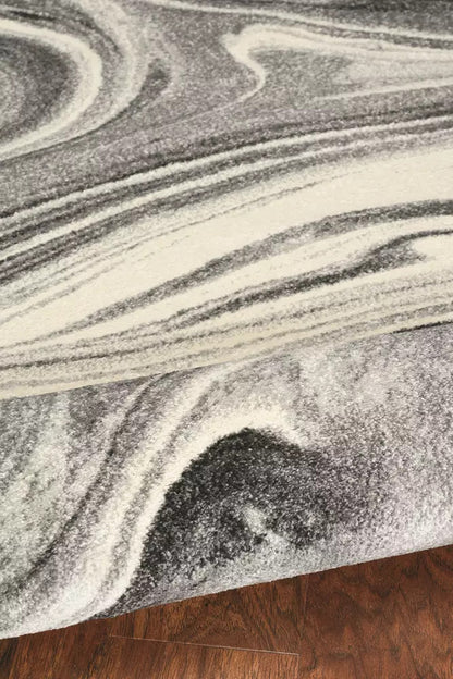 Kas Watercolors 6237 Grey Contemporary Machine Woven Rug