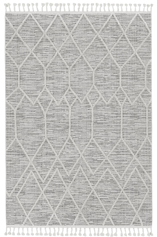 Kas Willow 1102 Ivory Grey Transitional Machine Woven Rug