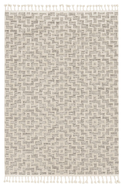 Kas Willow 1104 Ivory Grey Transitional Machine Woven Rug