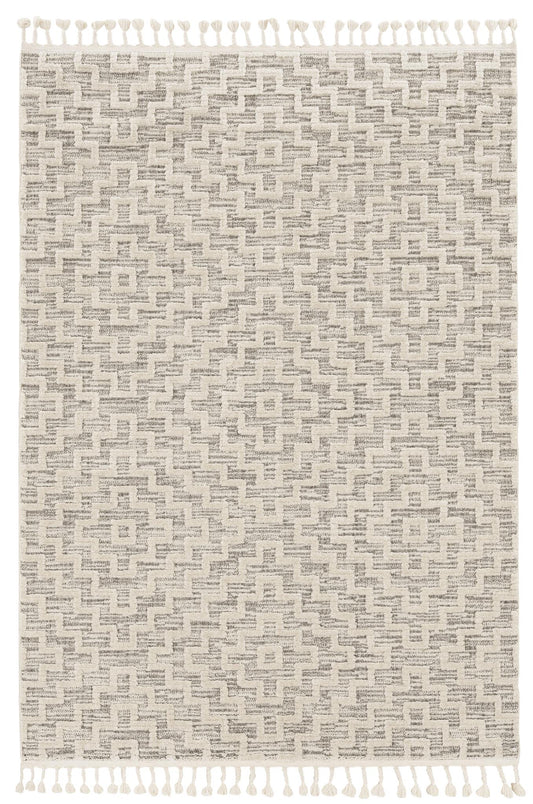 Kas Willow 1104 Ivory Grey Transitional Machine Woven Rug