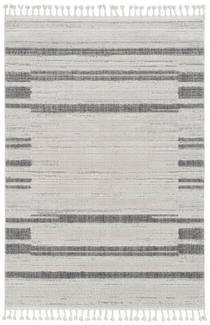 Kas Willow 1106 Ivory Grey Transitional Machine Woven Rug