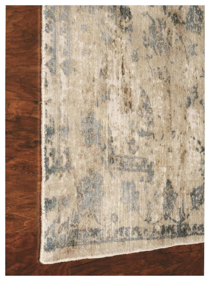KAS Indulge 0805 Sand Blue Transitional Loom Rug - Rugs - KAS - Atlanta Designer Rugs