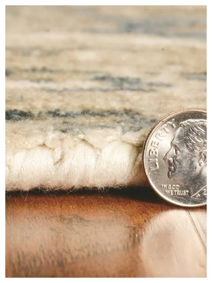 KAS Indulge 0805 Sand Blue Transitional Loom Rug - Rugs - KAS - Atlanta Designer Rugs