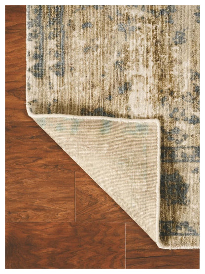 KAS Indulge 0805 Sand Blue Transitional Loom Rug - Rugs - KAS - Atlanta Designer Rugs