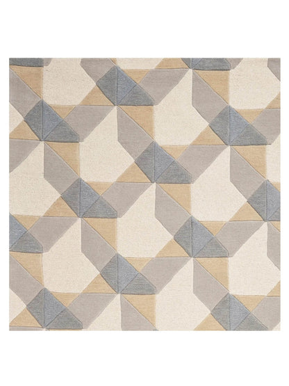 KAS Eternity 1060 Ivory Grey Contemporary Tufted Rug - Rugs - KAS - Atlanta Designer Rugs