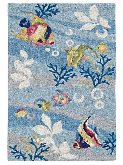 KAS Sonesta 2011 Blue Coastal Tufted Rug - Rugs - KAS - Atlanta Designer Rugs