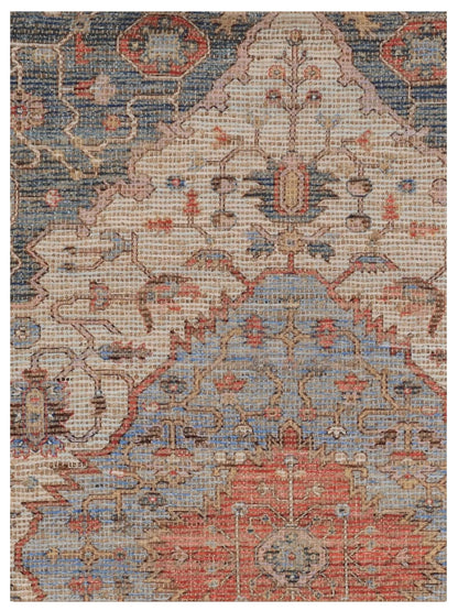 KAS MORRIS 2223 Blue Red Traditional Woven Rug - Rugs - KAS - Atlanta Designer Rugs