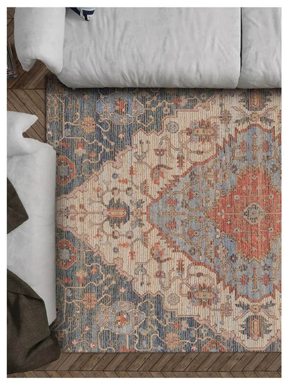 KAS MORRIS 2223 Blue Red Traditional Woven Rug - Rugs - KAS - Atlanta Designer Rugs