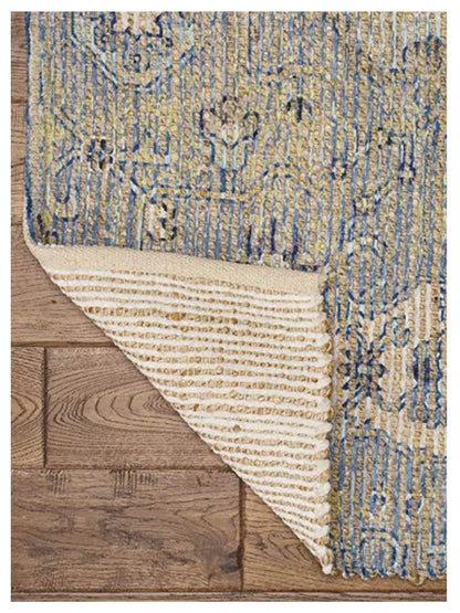 KAS MORRIS 2232 Blue Yellow Traditional Woven Rug - Rugs - KAS - Atlanta Designer Rugs
