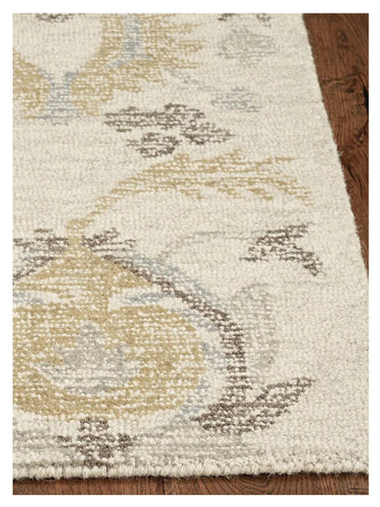 KAS Hudson 2461 Ivory Transitional Tufted Rug - Rugs - KAS - Atlanta Designer Rugs