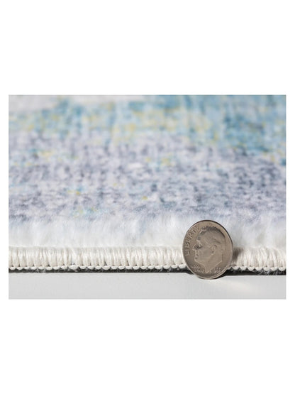 KAS Roxy 2806 Blue Yellow Transitional Machinemade Rug - Rugs - KAS - Atlanta Designer Rugs