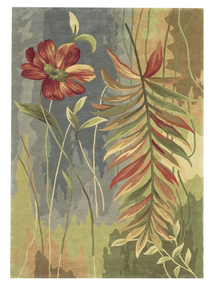 KAS Sparta 3159 Multicolor Florals & Tropicals Tufted Rug - Rugs - KAS - Atlanta Designer Rugs