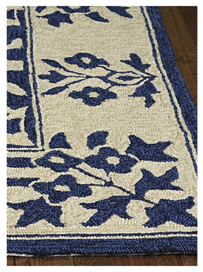 KAS Harbor 4208 Sand Blue Transitional Knotted Rug - Rugs - KAS - Atlanta Designer Rugs