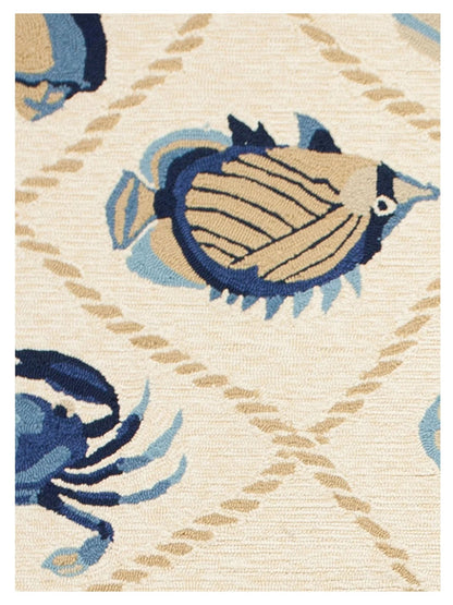 KAS Harbor 4217 Sand Indoor/Outdoor Knotted Rug - Rugs - KAS - Atlanta Designer Rugs