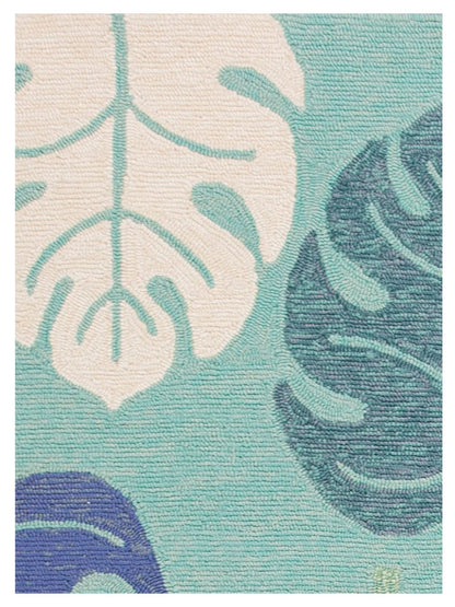KAS Harbor 4228 Turquoise Indoor/Outdoor Knotted Rug - Rugs - KAS - Atlanta Designer Rugs