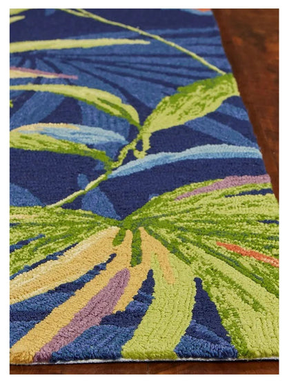 KAS Harbor 4243 Ink Blue Indoor/Outdoor Knotted Rug - Rugs - KAS - Atlanta Designer Rugs