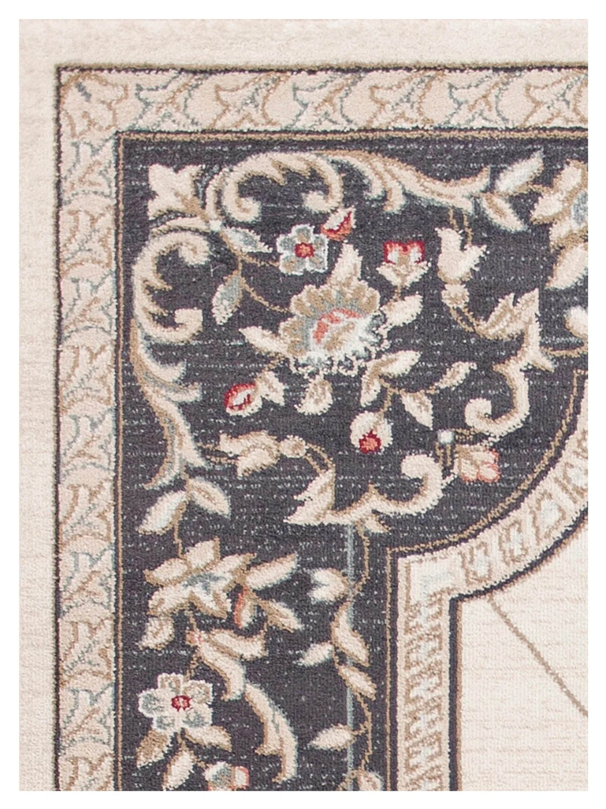 Dynamic Rug 5614 Kas Avalon 5614 Ivory Grey Traditional Machine Woven Rug | Atlanta ...