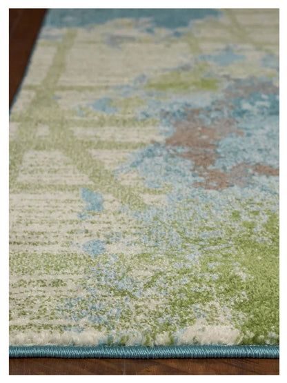 KAS Illusions 6207 Green Blue Transitional Machinemade Rug - Rugs - KAS - Atlanta Designer Rugs