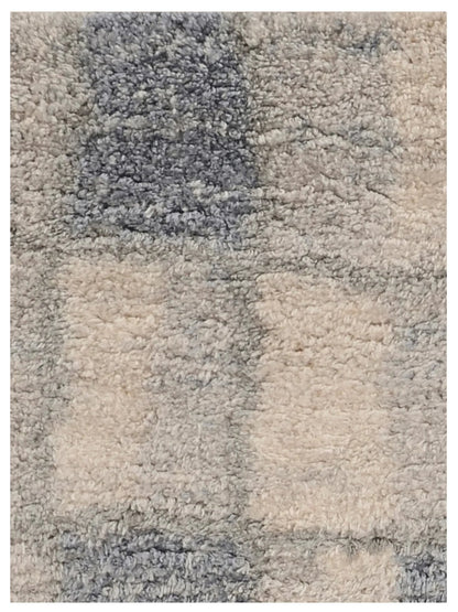 KAS MERINO 6702 Ivory Blue Casual Machinemade Rug - Rugs - KAS - Atlanta Designer Rugs