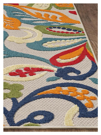 KAS Calla 6929 Ivory Multi Indoor/Outdoor Machinemade Rug - Rugs - KAS - Atlanta Designer Rugs