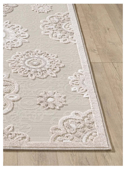 KAS Calla 6933 Taupe Indoor/Outdoor Machinemade Rug - Rugs - KAS - Atlanta Designer Rugs