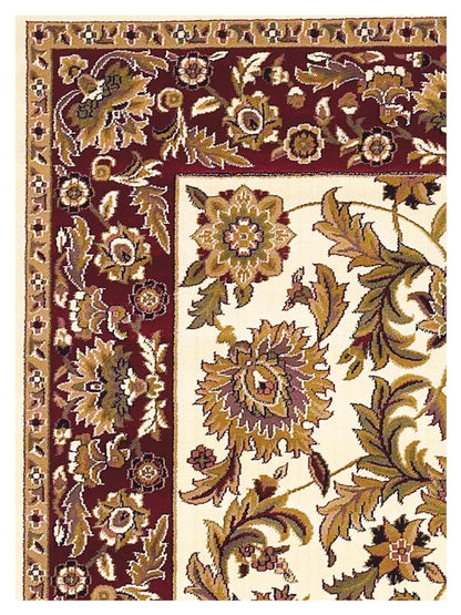 KAS Cambridge 7303 Ivory Red Traditional Machinemade Rug - Rugs - KAS - Atlanta Designer Rugs