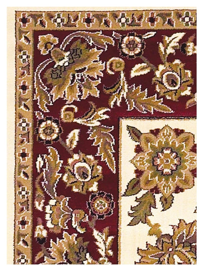 KAS Cambridge 7303 Ivory Red Traditional Machinemade Rug - Rugs - KAS - Atlanta Designer Rugs