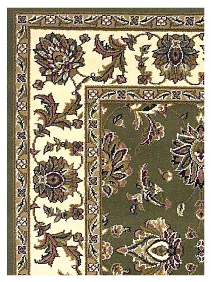 KAS Cambridge 7314 Green Ivory Traditional Machinemade Rug - Rugs - KAS - Atlanta Designer Rugs