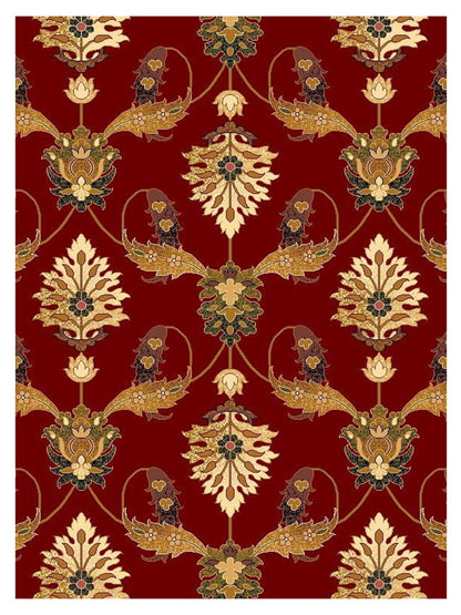 KAS Cambridge 7364 Red Traditional Machinemade Rug - Rugs - KAS - Atlanta Designer Rugs