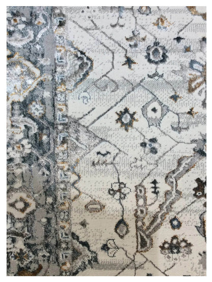 KAS INSPIRE 7500 Ivory Grey Transitional Machinemade Rug - Rugs - KAS - Atlanta Designer Rugs