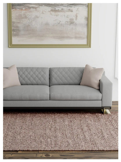 KAS Pave 8508 Ivory Beige Transitional Knotted Rug - Rugs - KAS - Atlanta Designer Rugs