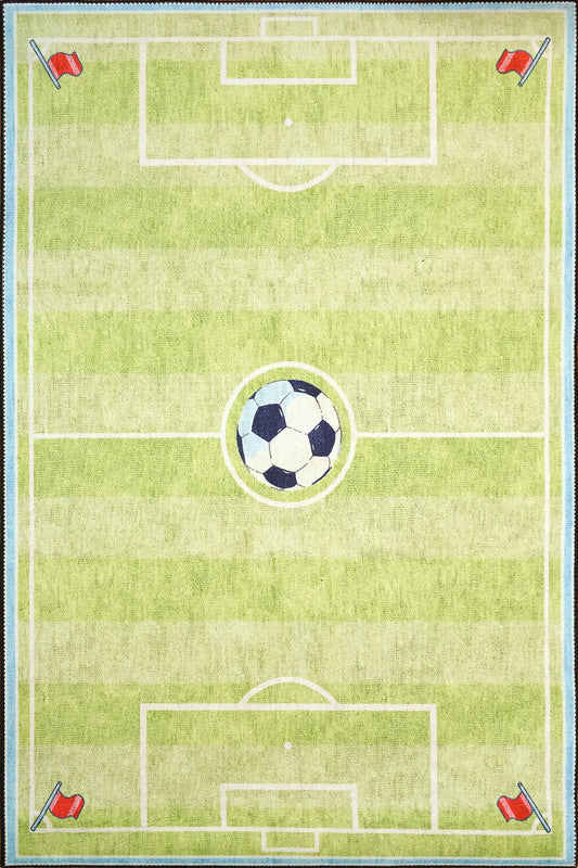 Dynamic Rugs Kidz 8082 Green Children Machine-Made Rug