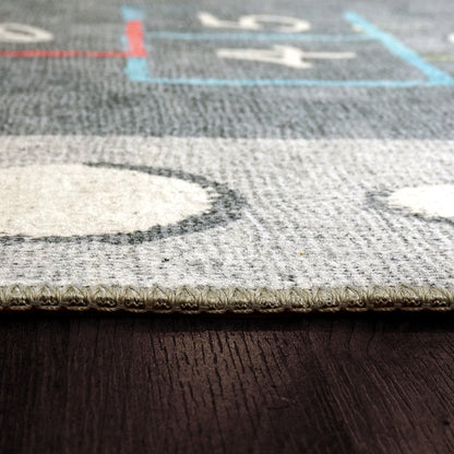 Dynamic Rugs Kidz 8083 Grey Multi Children Machine-Made Rug