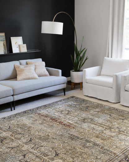 Loloi II Layla  Olive Charcoal Traditional