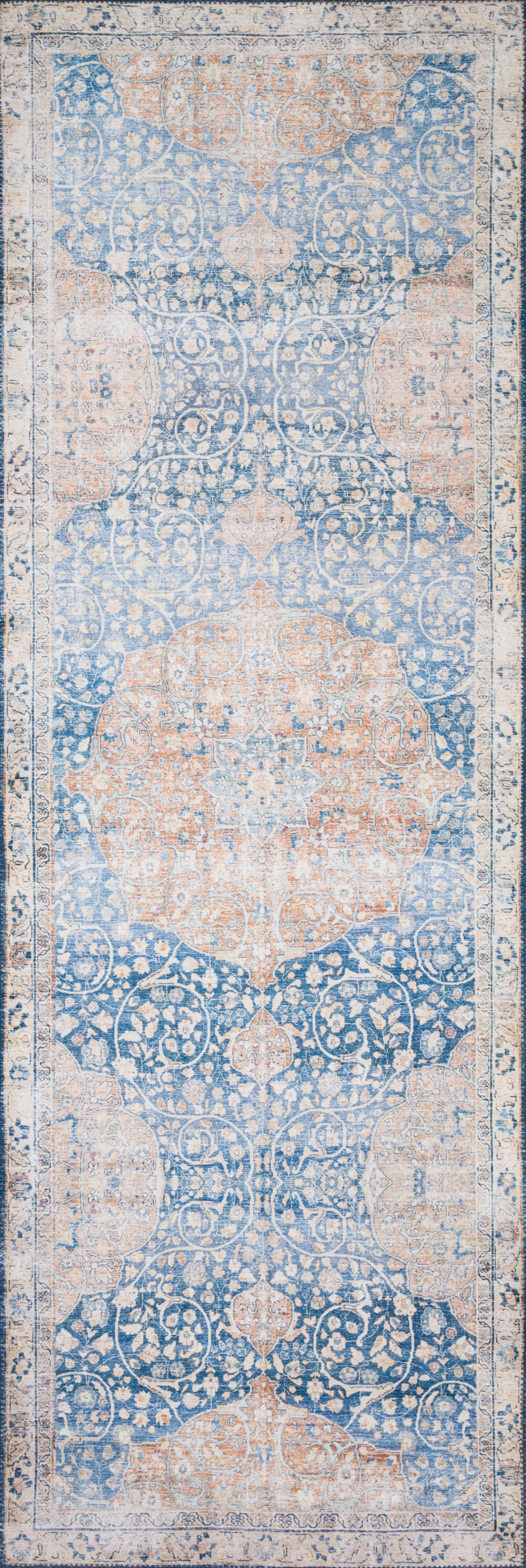 Loloi Layla  Blue Tangerine Traditional