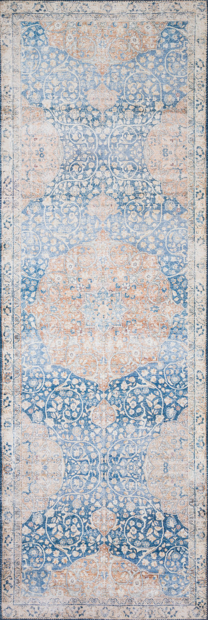 Loloi Layla  Blue Tangerine Traditional
