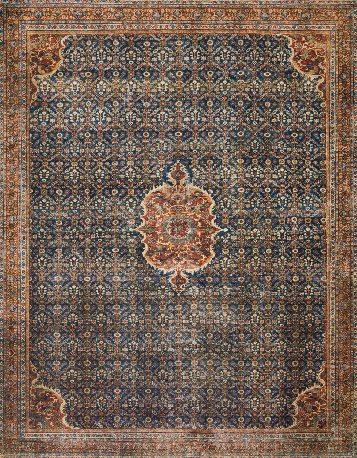 Loloi Layla  Cobalt Blue Spice Traditional